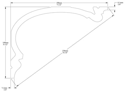 Orac Decor C342 Cornice Soffitto Parete Purotouch® Poliuretano Ad Alta Densità Bianco Resistente Agli Urti Calore Acqua Facile Da Installare Verniciabile Pretrattata Primer Acrilico Impermeabile Per Interno ed Esterno Ambienti Umidi Misura 200x14x19 cm
