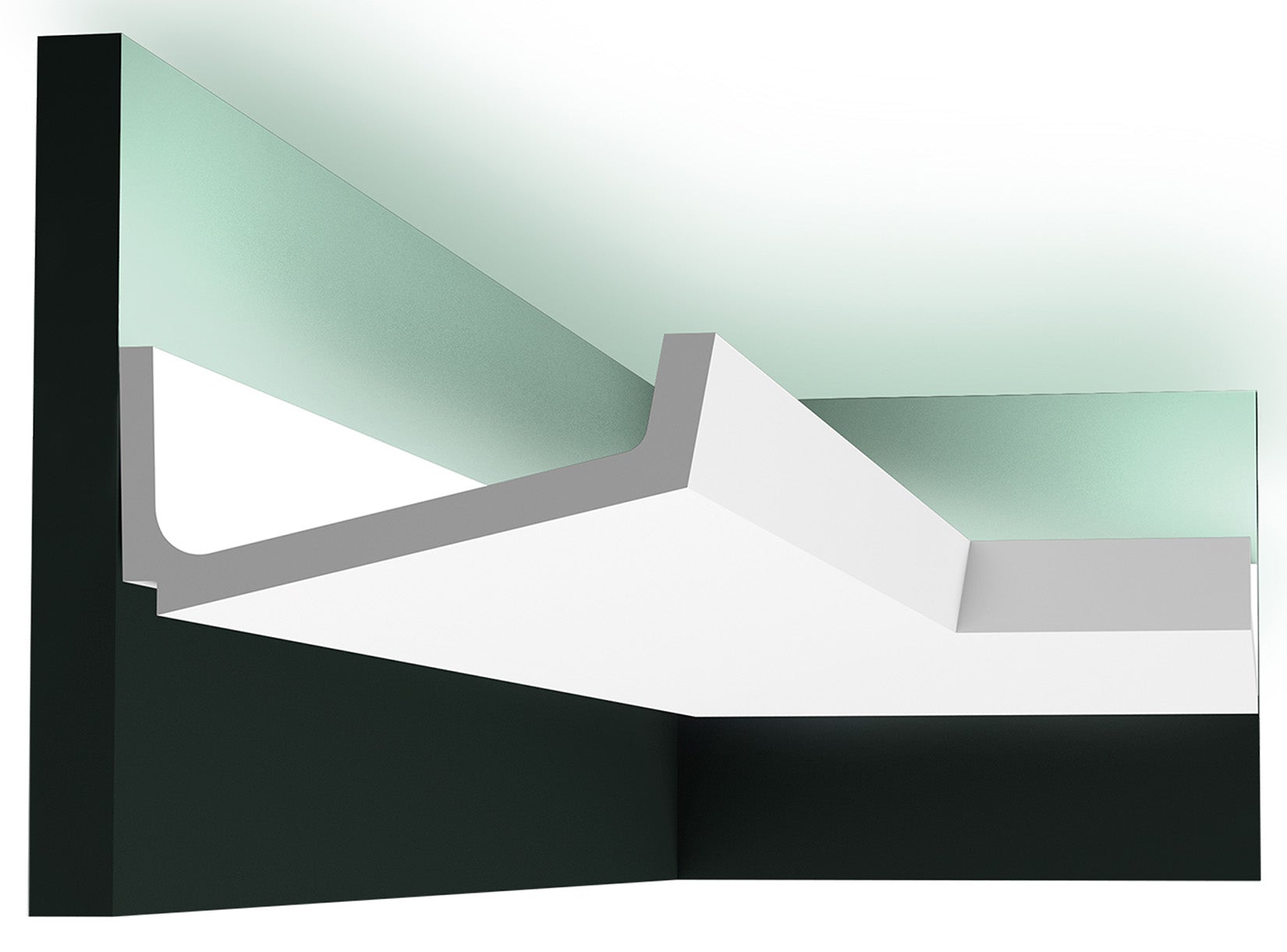 Orac Decor C352 Cornice Soffitto Parete Purotouch® Poliuretano Ad Alta Densità Bianco Resistente Agli Urti Calore Acqua Illuminazione Indiretta Verniciabile Pretrattata Primer Acrilico Impermeabile Per Interno Esterno Ambienti Umidi Misura 200x7,6x17 cm