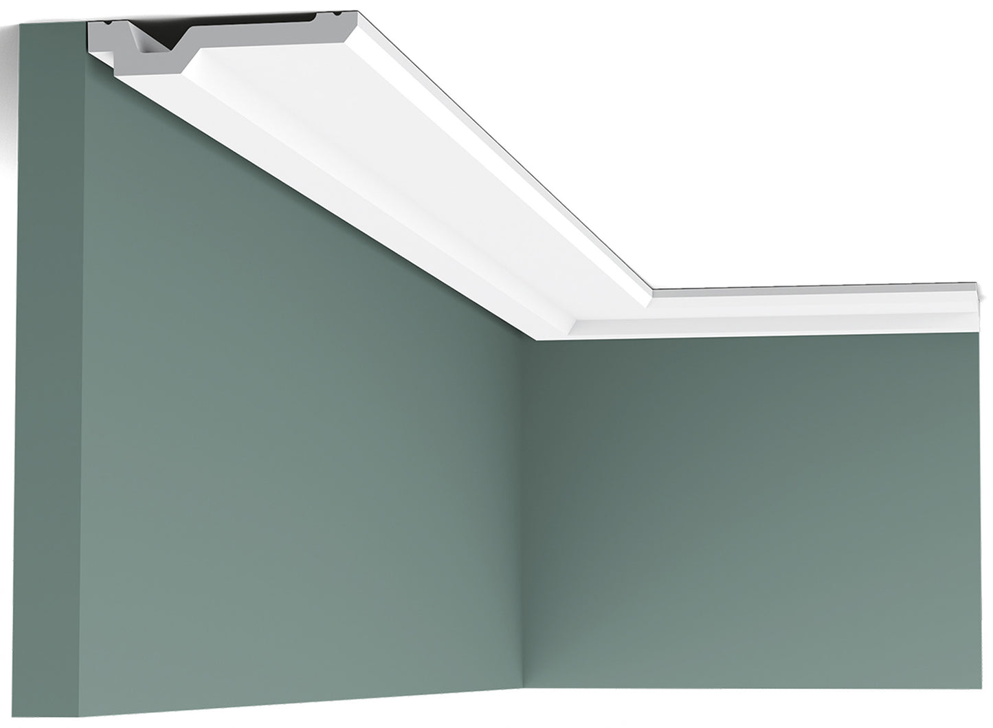 Orac Decor C356 Cornice Soffitto Parete Purotouch® Poliuretano Ad Alta Densità Bianco Resistente Agli Urti Calore Acqua Facile Da Installare Verniciabile Pretrattata Primer Acrilico Impermeabile Per Interno ed Esterno Ambienti Umidi Misura 200x2x10 cm