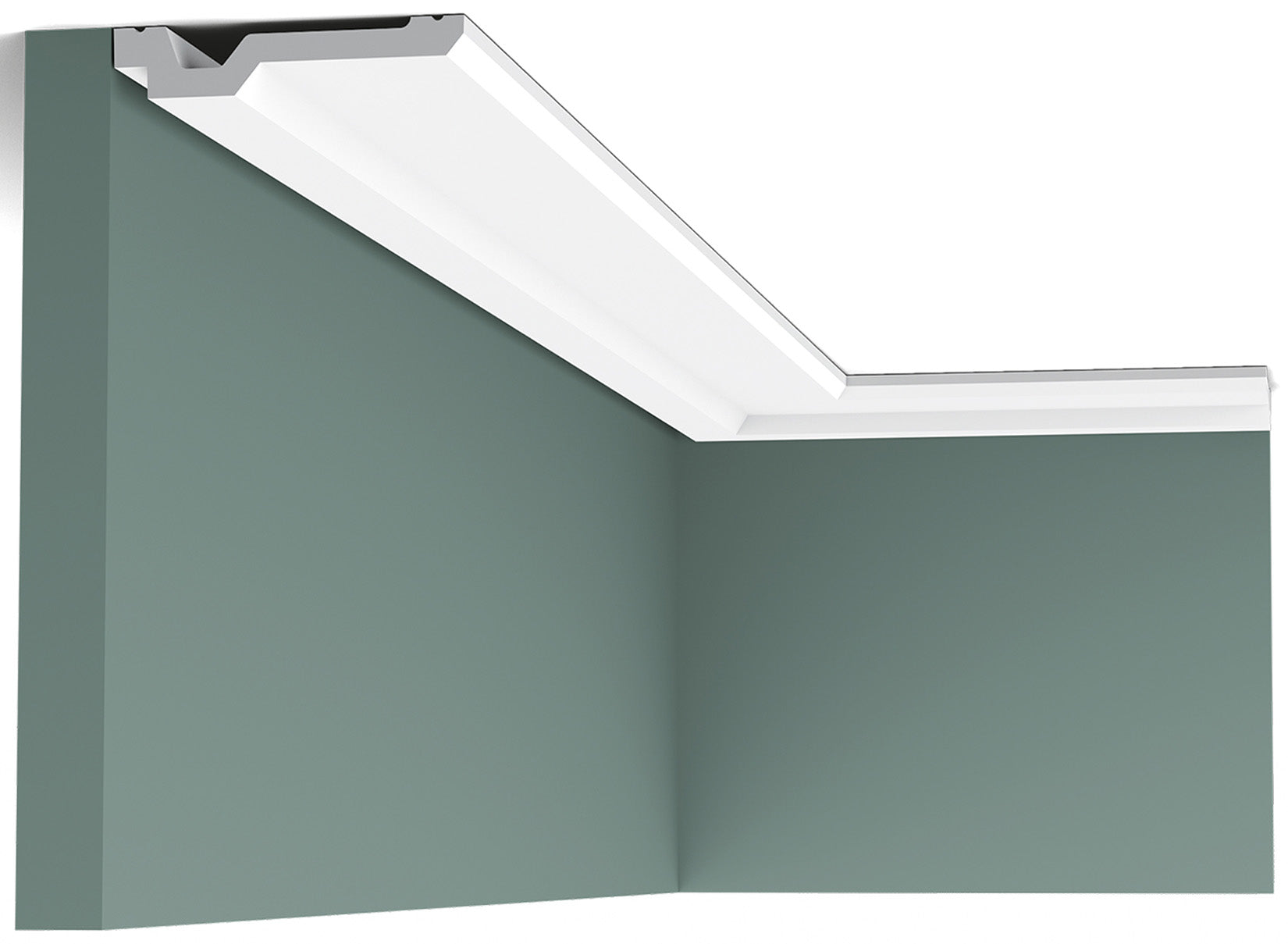 Orac Decor C356 Cornice Soffitto Parete Purotouch® Poliuretano Ad Alta Densità Bianco Resistente Agli Urti Calore Acqua Facile Da Installare Verniciabile Pretrattata Primer Acrilico Impermeabile Per Interno ed Esterno Ambienti Umidi Misura 200x2x10 cm