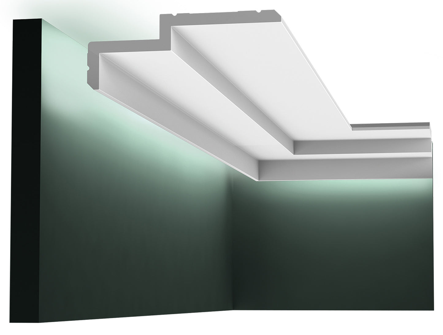 Orac Decor C391 Cornice Soffitto Parete Purotouch® Poliuretano Ad Alta Densità Bianco Resistente Agli Urti Calore Acqua Illuminazione Indiretta Tenda Verniciabile Pretrattata Primer Acrilico Impermeabile Interno Esterno Ambienti Umidi Misura 200x6x16 cm