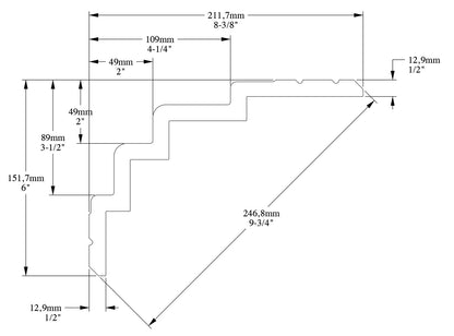 Orac Decor C393 Cornice Soffitto Parete Purotouch® Poliuretano Ad Alta Densità Bianco Resistente Agli Urti Calore Acqua Facile Da Installare Verniciabile Pretrattata Primer Acrilico Impermeabile Per Interno ed Esterno Ambienti Umidi Misura 200x15x21 cm