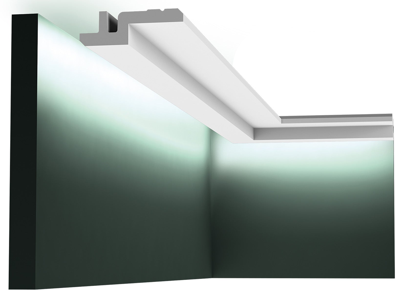 Orac Decor C394 Cornice Soffitto Parete Purotouch® Poliuretano Alta Densità Bianco Resistente Agli Urti Calore Acqua Illuminazione Indiretta Tenda Verniciabile Pretrattata Primer Acrilico Impermeabile Interno Esterno Ambienti Umidi Misura 200x9,5x3,1 cm