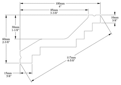 Orac Decor C400 Cornice Soffitto Parete Purotouch® Poliuretano Ad Alta Densità Bianco Resistente Agli Urti Calore Acqua Facile Da Installare Verniciabile Pretrattata Primer Acrilico Impermeabile Per Interno ed Esterno Ambienti Umidi Misura 200x6x10 cm
