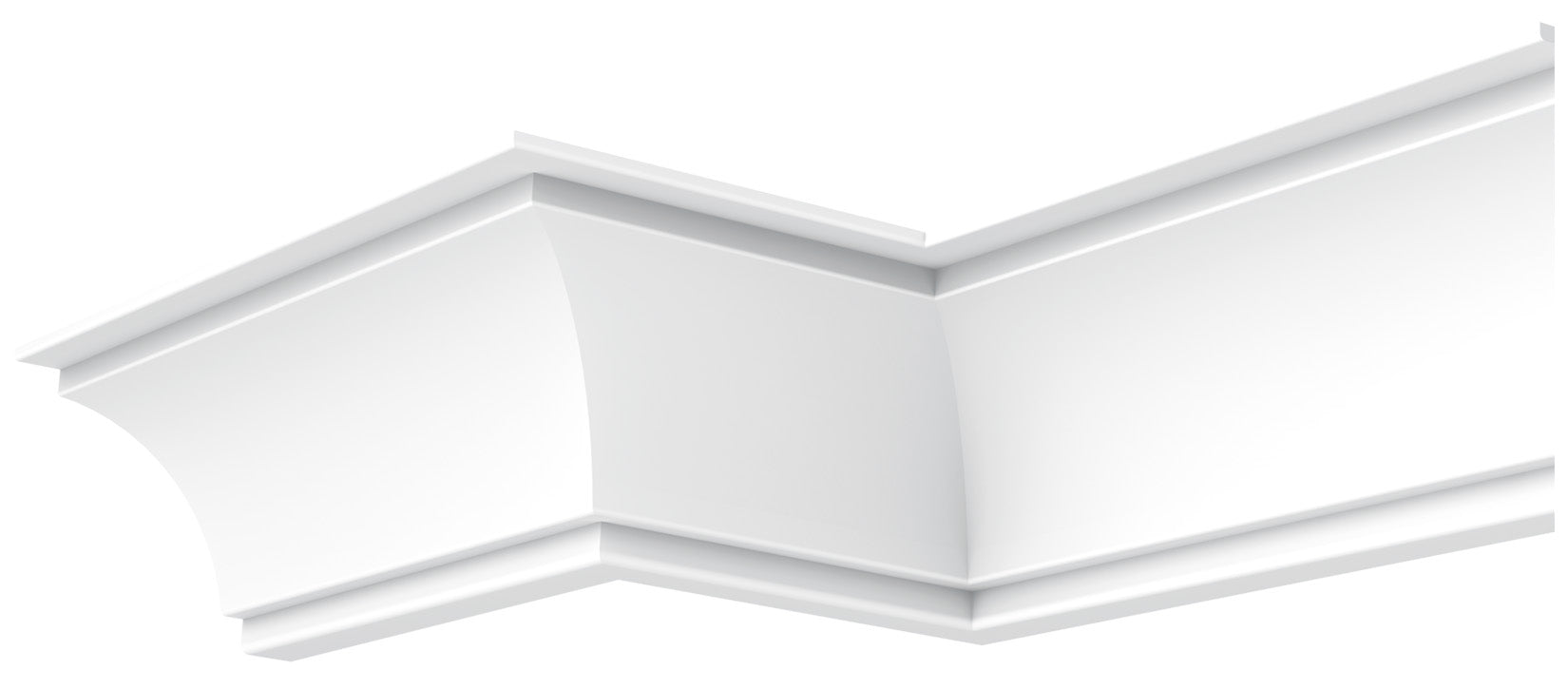 Orac Decor C820 Cornice Soffitto Xterio Purotouch® Poliuretano Ad Alta Densità Bianco RAL 9003 Resistente Agli Urti Termiti Calore Acqua Raggi UV Solventi Facile Da Installare Verniciabile Impermeabile Interno Esterno Ambienti Umidi Misura 244x20x16 cm