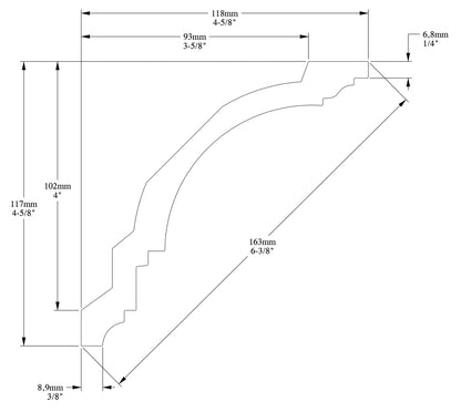 Orac Decor CX106F Cornice Soffitto Parete Poliuretano Flessibile Curvabile Bianco Resistente Agli Urti Calore Termiti Acqua Facile Da Installare Verniciabile Pretrattata Primer Acrilico Impermeabile Interno Esterno Ambienti Umidi Misura 200x11,8x11,7 cm