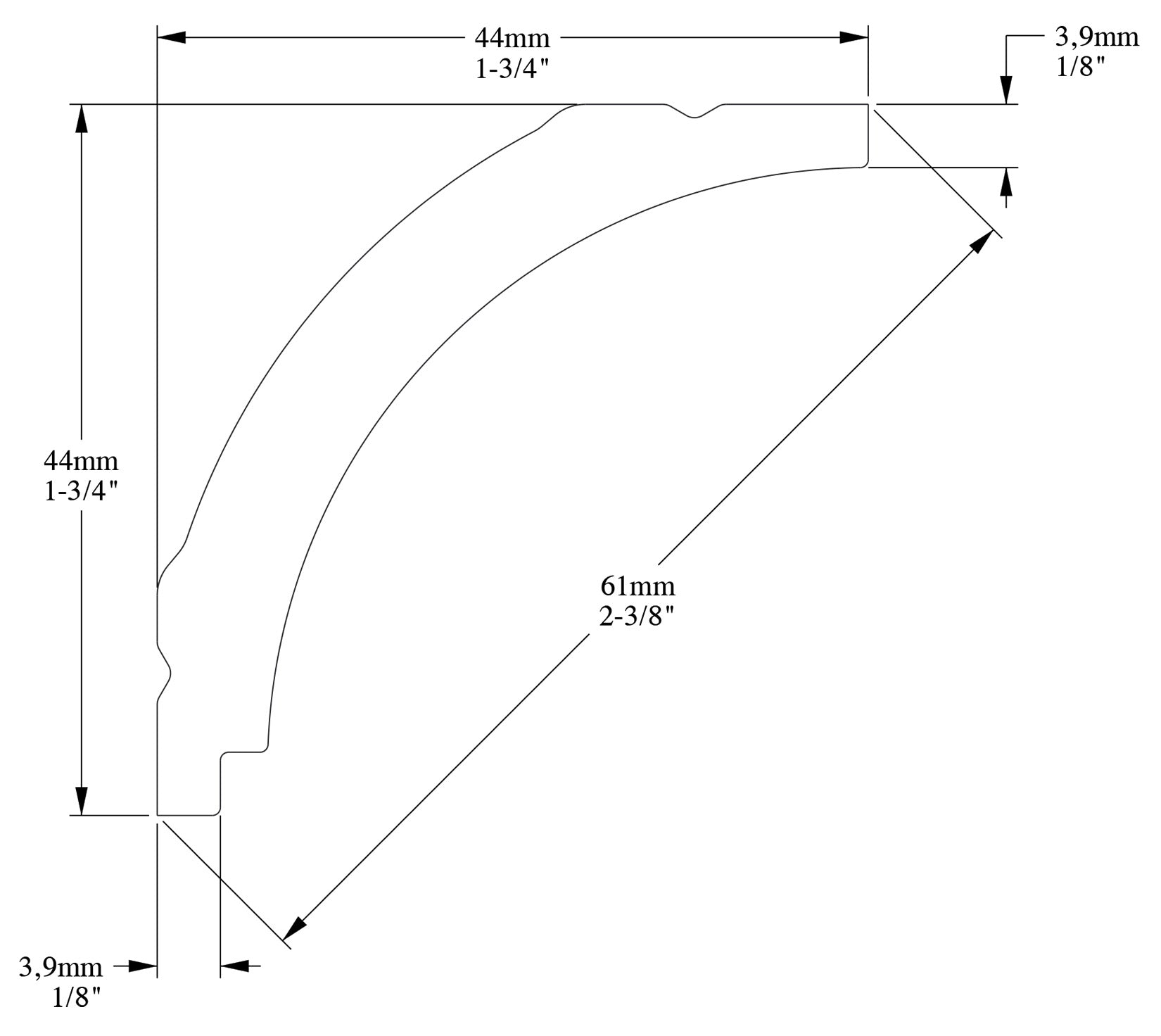 Orac Decor CX109F Cornice Soffitto Parete Poliuretano Flessibile Curvabile Bianco Resistente Agli Urti Calore Termiti Acqua Facile Da Installare Verniciabile Pretrattata Primer Acrilico Impermeabile Interno Esterno Ambienti Umidi Misura 200x4,4x4,4 cm
