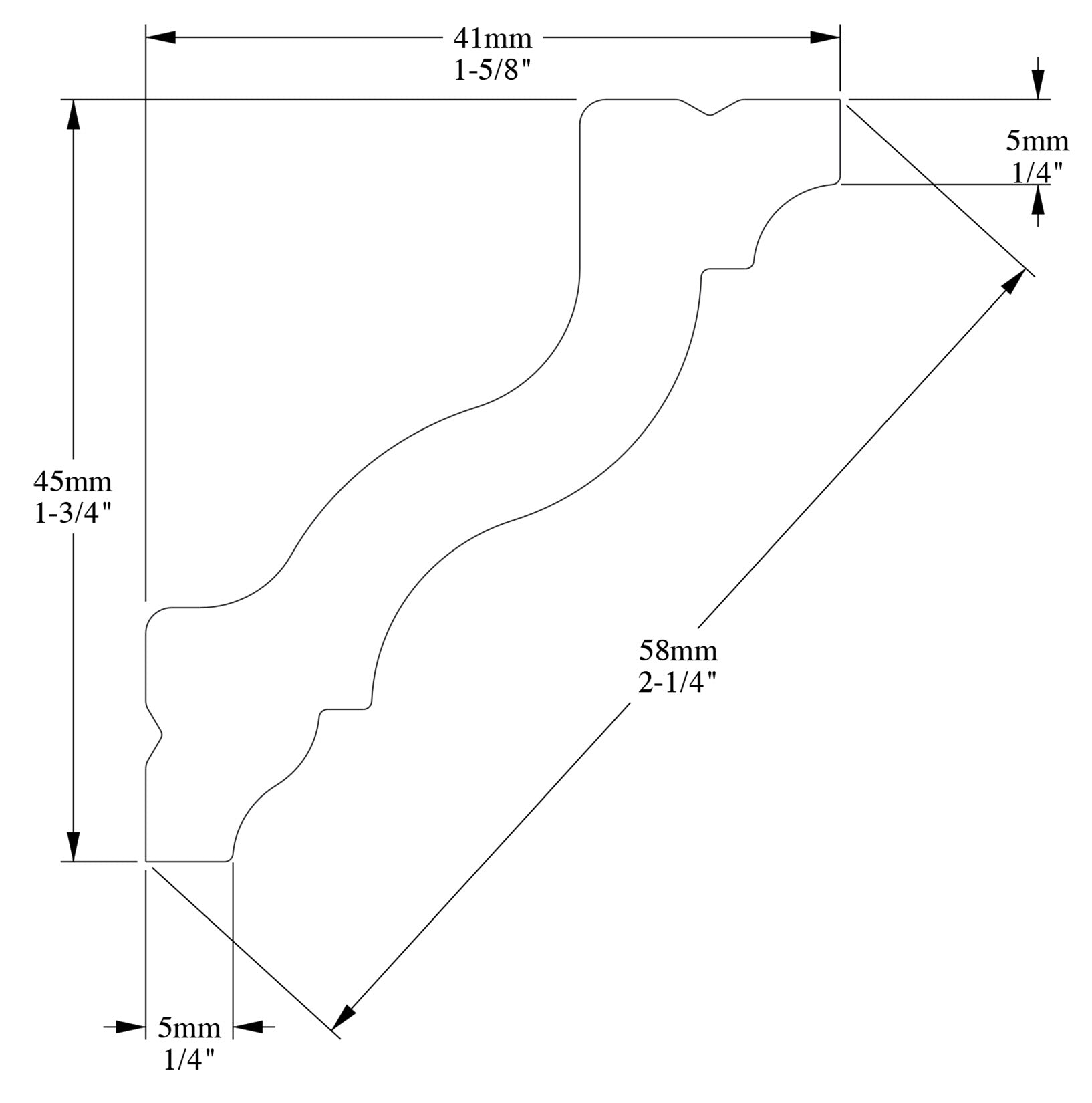 Orac Decor CX110F Cornice Soffitto Parete Poliuretano Flessibile Curvabile Bianco Resistente Agli Urti Calore Termiti Acqua Facile Da Installare Verniciabile Pretrattata Primer Acrilico Impermeabile Interno Esterno Ambienti Umidi Misura 200x4,5x4,1 cm