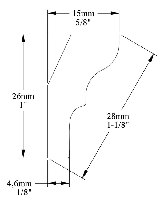 Orac Decor CX111 Cornice Soffitto Parete Duropolymer® Polistirene Ad Alta Densità Bianco Resistente Agli Urti Calore Facile Da Installare Verniciabile Pretrattata Primer Acrilico Impermeabile Per Interno ed Esterno Ambienti Umidi Misura 200x2,6x1,5 cm
