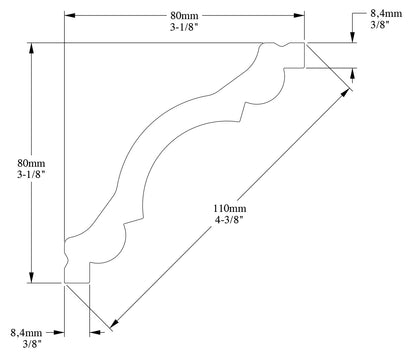 Orac Decor CX123F Cornice Soffitto Parete Poliuretano Flessibile Flex Curvabile Bianco Resistente Agli Urti Calore Termiti Acqua Facile Da Installare Verniciabile Pretrattata Primer Acrilico Impermeabile Interno Esterno Ambienti Umidi Misura 200x8x8 cm