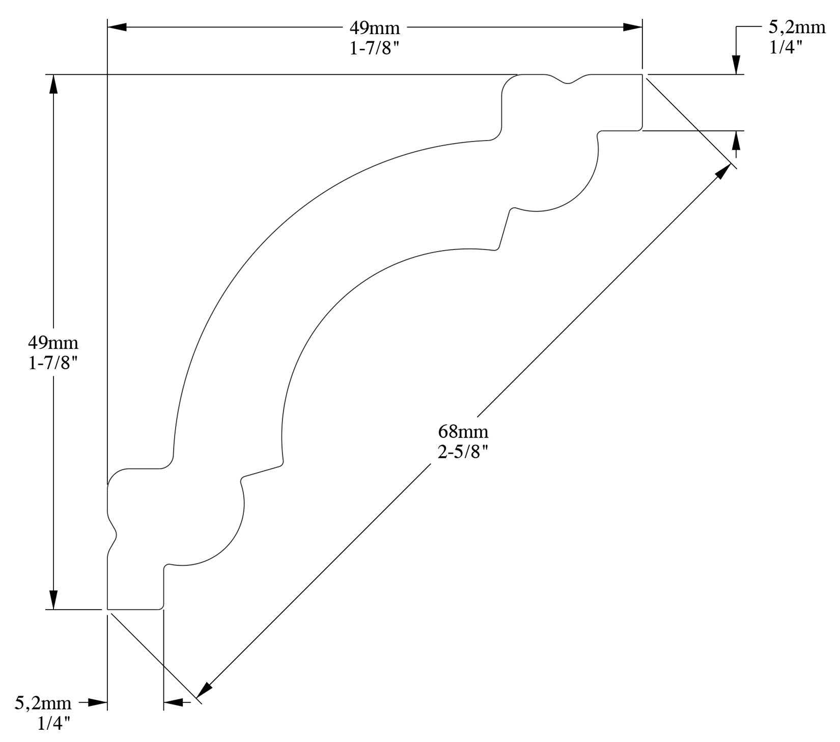 Orac Decor CX124F Cornice Soffitto Parete Poliuretano Flessibile Curvabile Bianco Resistente Agli Urti Calore Termiti Acqua Facile Da Installare Verniciabile Pretrattata Primer Acrilico Impermeabile Interno Esterno Ambienti Umidi Misura 200x4,9x4,9 cm