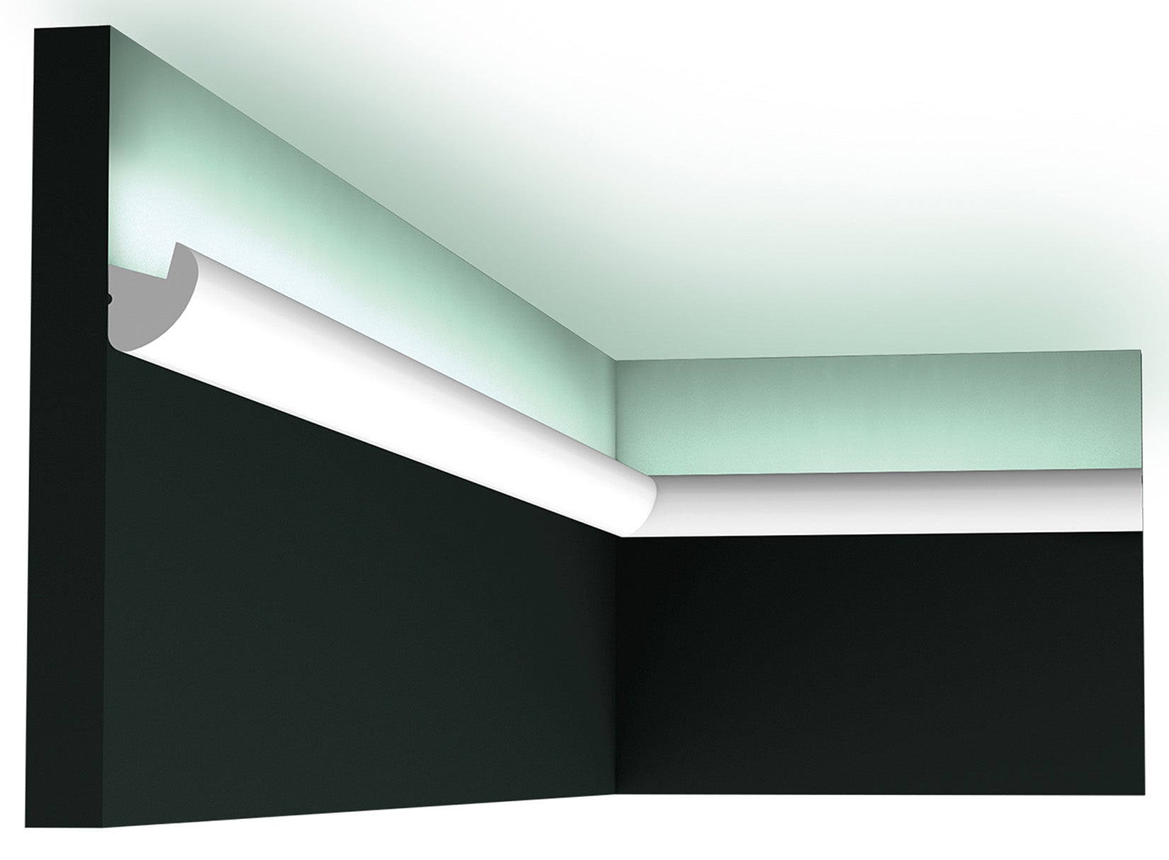 Orac Decor CX188 Cornice Soffitto Parete Duropolymer® Polistirene Ad Alta Densità Bianco Resistente Agli Urti Calore Acqua Illuminazione Indiretta Verniciabile Pretrattata Primer Acrilico Impermeabile Per Interno Esterno Ambienti Umidi Misura 200x3,4x3 cm