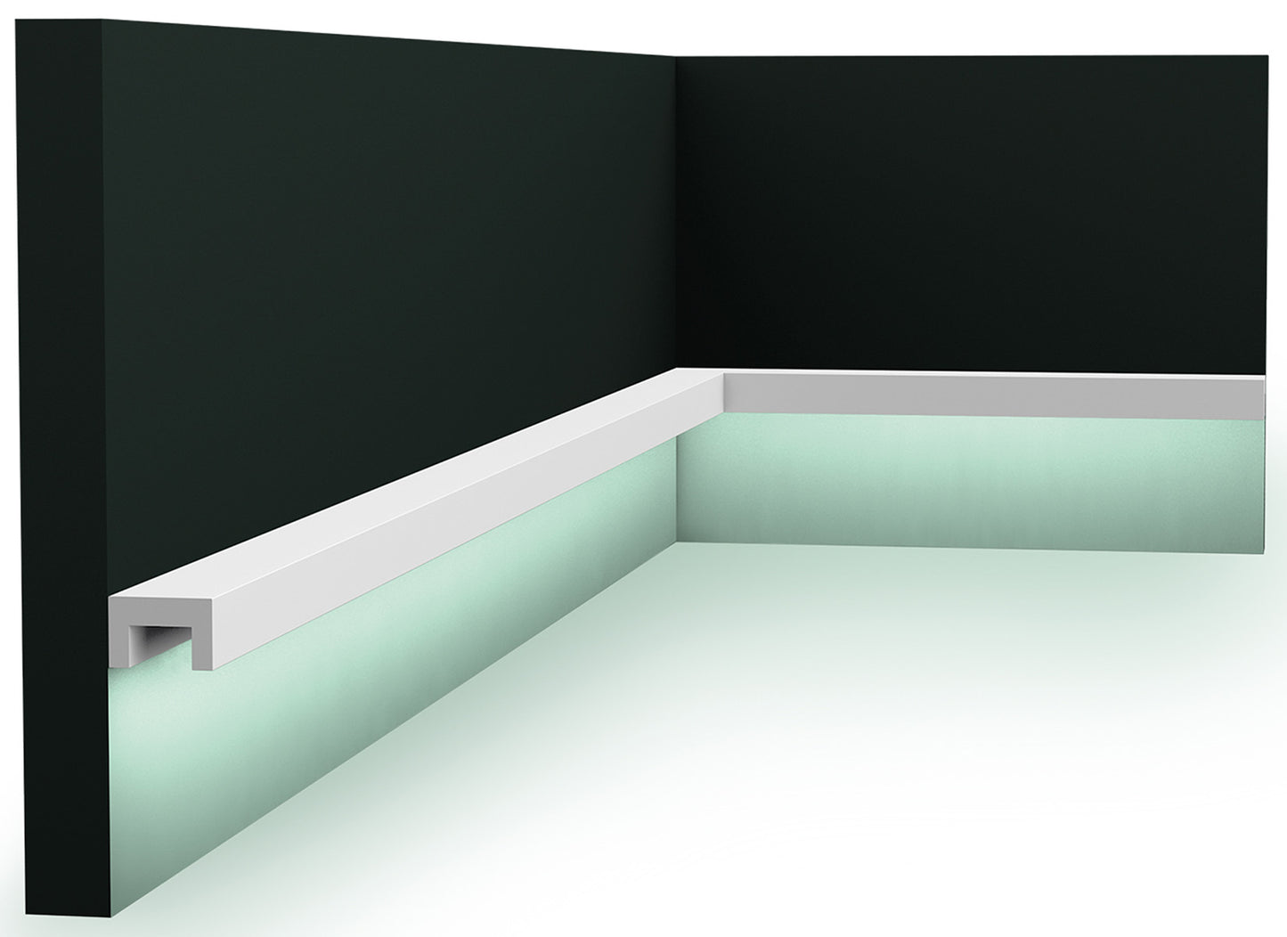 Orac Decor CX190 Cornice Soffitto Parete Duropolymer® Polistirene Ad Alta Densità Bianco Resistente Agli Urti Calore Acqua Illuminazione Indiretta Verniciabile Pretrattata Primer Acrilico Impermeabile Per Interno Esterno Ambienti Umidi Misura 200x2x3 cm