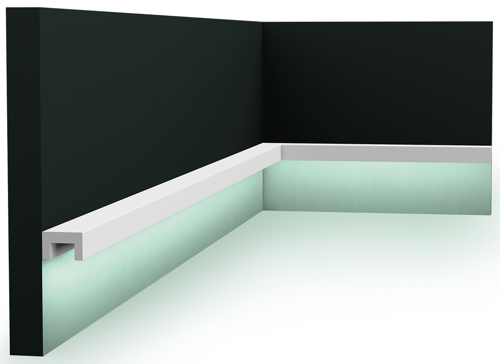 Orac Decor CX190 Cornice Soffitto Parete Duropolymer® Polistirene Ad Alta Densità Bianco Resistente Agli Urti Calore Acqua Illuminazione Indiretta Verniciabile Pretrattata Primer Acrilico Impermeabile Per Interno Esterno Ambienti Umidi Misura 200x2x3 cm