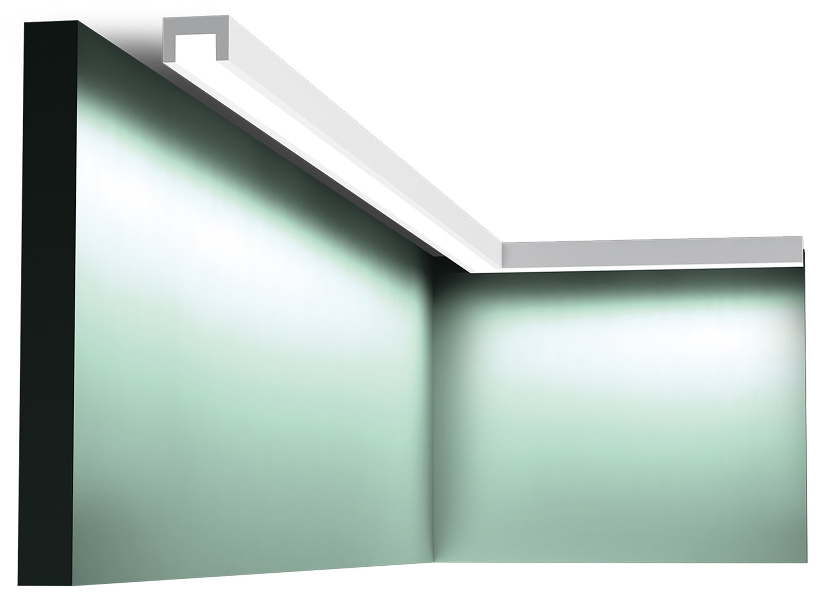 Orac Decor CX190 Cornice Soffitto Parete Duropolymer® Polistirene Ad Alta Densità Bianco Resistente Agli Urti Calore Acqua Illuminazione Indiretta Verniciabile Pretrattata Primer Acrilico Impermeabile Per Interno Esterno Ambienti Umidi Misura 200x2x3 cm