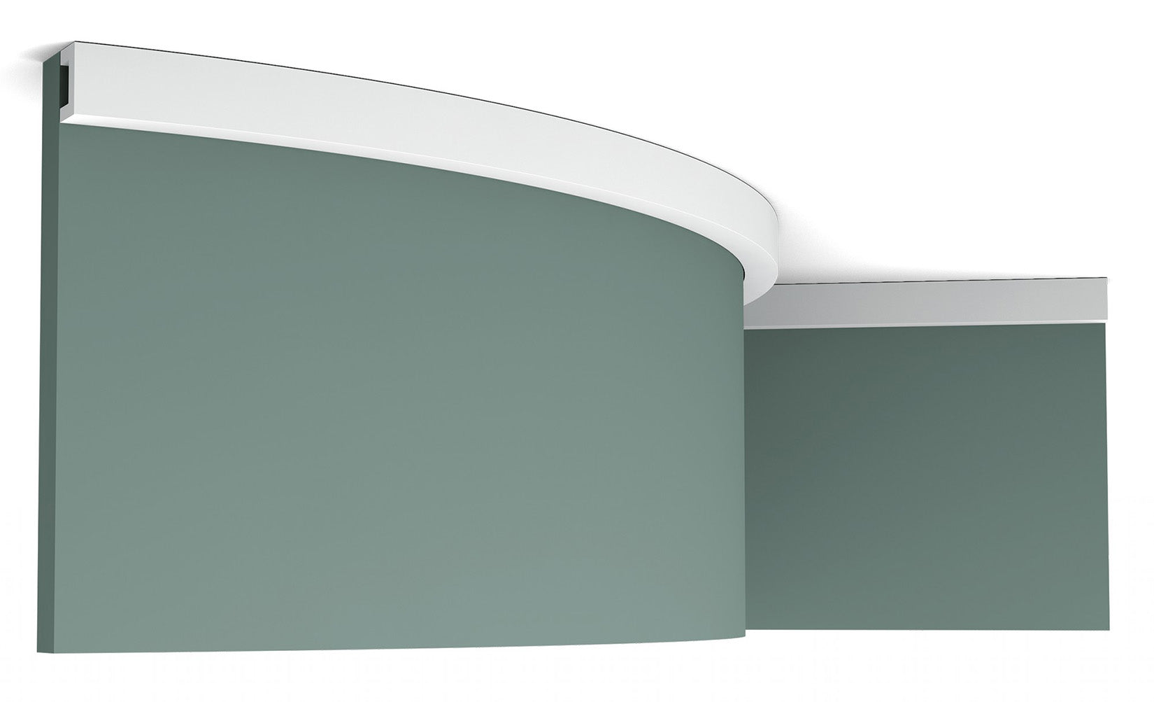 Orac Decor CX190F Cornice Soffitto Parete Poliuretano Flessibile Curvabile Bianco Resistente Agli Urti Calore Termiti Acqua Illuminazione Indiretta Verniciabile Pretrattata Primer Acrilico Impermeabile Interno Esterno Ambienti Umidi Misura 200x2x3 cm