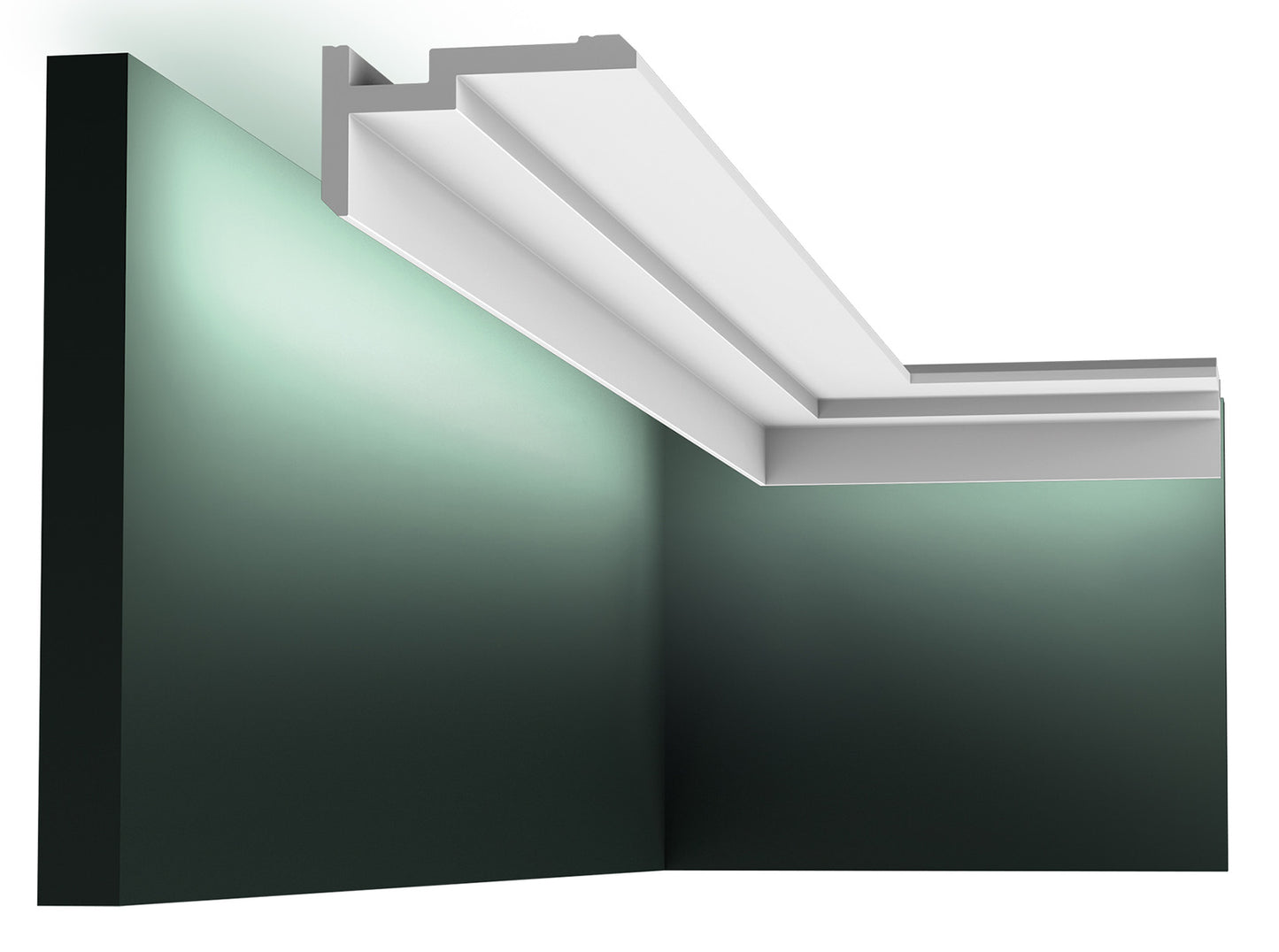 Orac Decor CX197 Cornice Soffitto Parete Duropolymer® Polistirene Ad Alta Densità Bianco Resistente Agli Urti Calore Acqua Illuminazione Indiretta Verniciabile Pretrattata Primer Acrilico Impermeabile Per Interno Esterno Ambienti Umidi Misura 200x5x9,3 cm