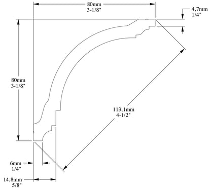 Orac Decor CX199F Cornice Soffitto Parete Poliuretano Flessibile Flex Curvabile Bianco Resistente Agli Urti Calore Termiti Acqua Facile Da Installare Verniciabile Pretrattata Primer Acrilico Impermeabile Interno Esterno Ambienti Umidi Misura 200x8x8 cm