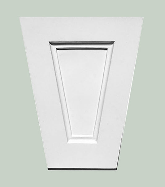 Orac Decor D402 Decorazione Frontone Porta Arredo Purotouch® Poliuretano Alta Densità Bianco Resistente Agli Urti Calore Facile Da Installare Verniciabile Pretrattato Primer Acrilico Impermeabile Interno ed Esterno Ambienti Umidi Misura 14,5x12x5,5 cm