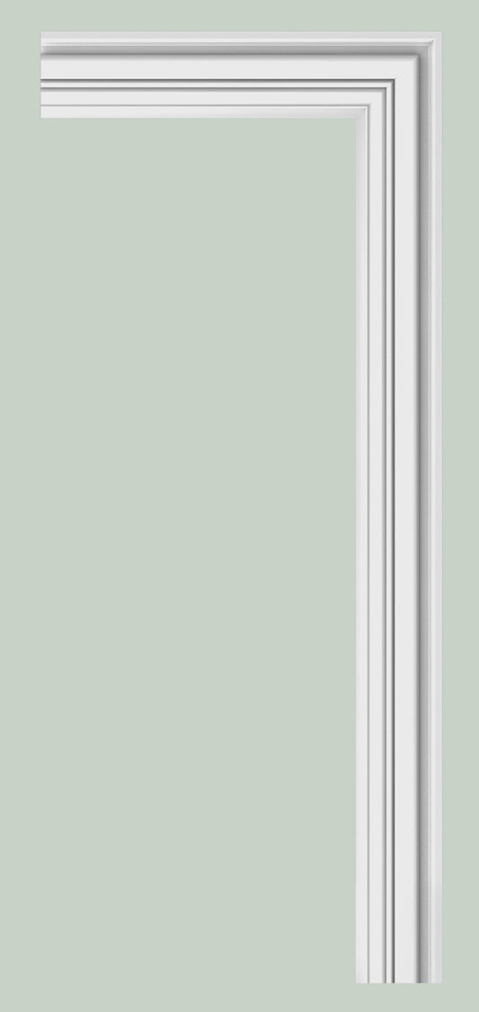 Orac Decor DX170-2300 Cornice Parete Duropolymer® Polistirene Ad Alta Densità Bianco Resistente Agli Urti Calore Acqua Facile Da Installare Verniciabile Pretrattata Primer Acrilico Impermeabile Per Interno ed Esterno Ambienti Umidi Misura 230x11,9x3,2 cm