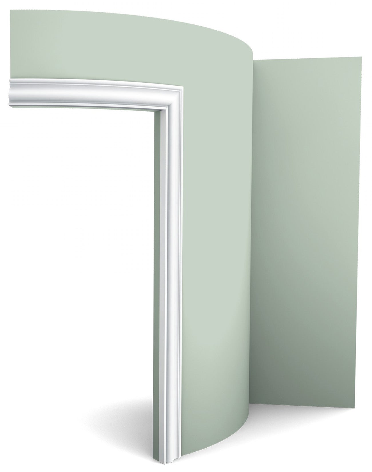 Orac Decor DX174F Cornice Multifunzionale Parete Poliuretano Flessibile Curvabile Bianco Resistente Agli Urti Calore Termiti Acqua Facile Da Installare Verniciabile Pretrattata Primer Acrilico Impermeabile Interno Esterno Ambienti Umidi Misura 200x6x2,2cm