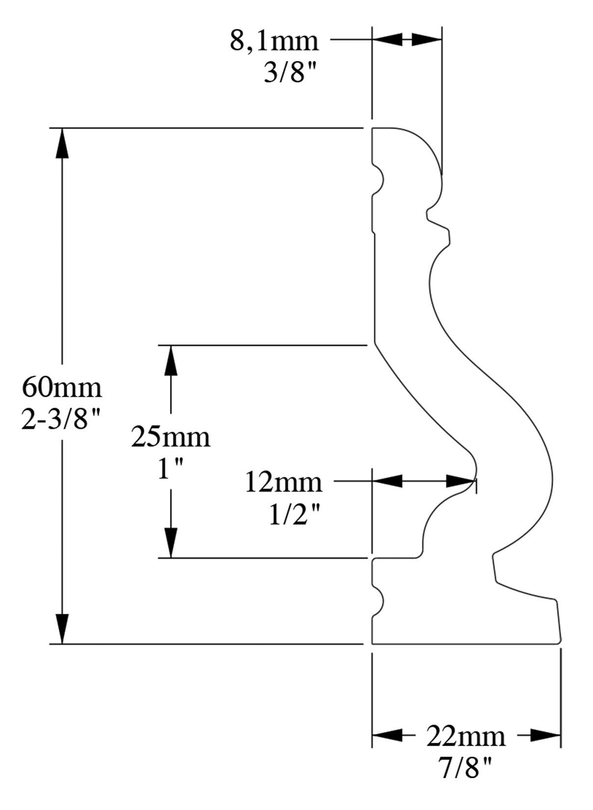 Orac Decor DX174F Cornice Multifunzionale Parete Poliuretano Flessibile Curvabile Bianco Resistente Agli Urti Calore Termiti Acqua Facile Da Installare Verniciabile Pretrattata Primer Acrilico Impermeabile Interno Esterno Ambienti Umidi Misura 200x6x2,2cm
