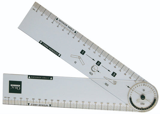 Orac Decor FB15 Goniometro Per Misurare Tagli Angolari Interni ed Esterni di Cornici e Battiscopa Finitura Perfetta 5x3x45 cm