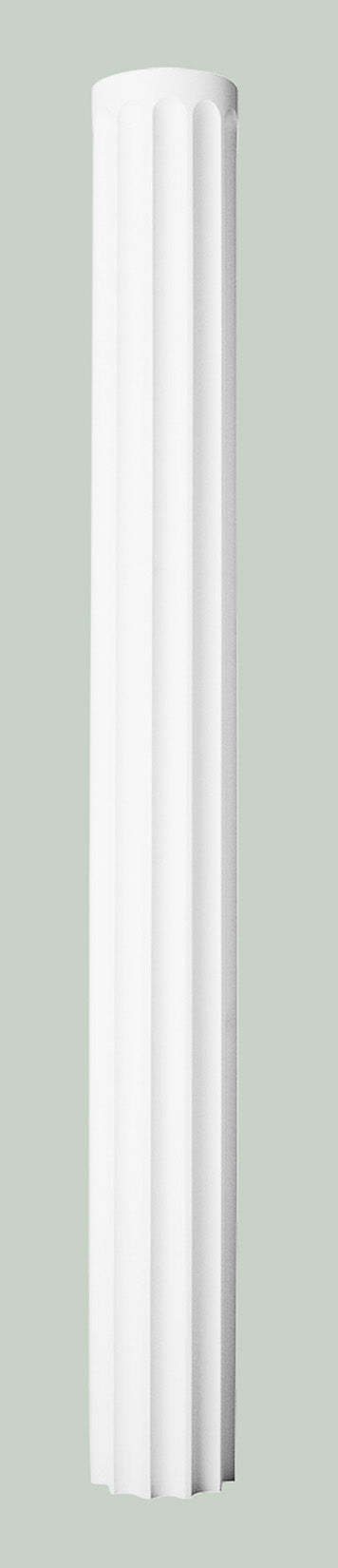 Orac Decor K1002 Fusto Colonna Intera Tonda Scalinature Purotouch® Poliuretano Alta Densità Bianco Resistente Agli Urti Calore Acqua Facile Installazione Verniciabile Pretrattato Primer Acrilico Impermeabile Interno Esterno Ambienti Umidi 22x22x199,5 cm