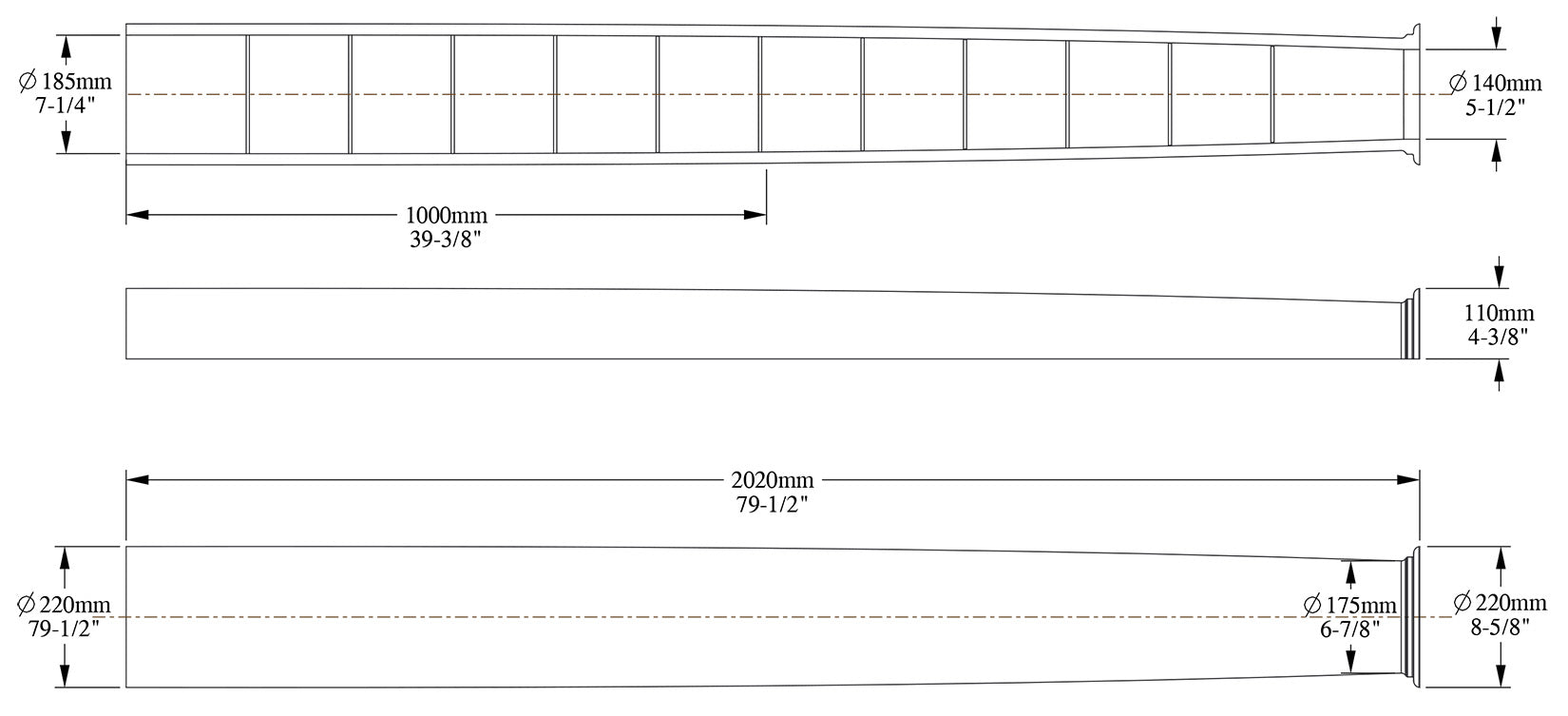 Orac Decor K1101 Mezza Colonna Fusto Tondo Semicircolare Liscia Purotouch® Poliuretano Alta Densità Bianco Resistente Agli Urti Calore Facile Da Installare Verniciabile Pretrattato Primer Acrilico Impermeabile Interno Esterno Ambienti Umidi 22x11x202 cm