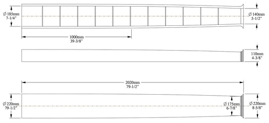 Orac Decor K1101 Mezza Colonna Fusto Tondo Semicircolare Liscia Purotouch® Poliuretano Alta Densità Bianco Resistente Agli Urti Calore Facile Da Installare Verniciabile Pretrattato Primer Acrilico Impermeabile Interno Esterno Ambienti Umidi 22x11x202 cm