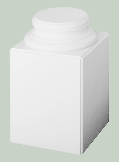 Orac Decor K1132 Base Piedistallo Per Colonna Intera Purotouch® Poliuretano Alta Densità Bianco Resistente Agli Urti Calore Acqua Facile Da Installare Verniciabile Pretrattato Primer Acrilico Impermeabile Interno Esterno Ambienti Umidi 35x35x57,5 cm