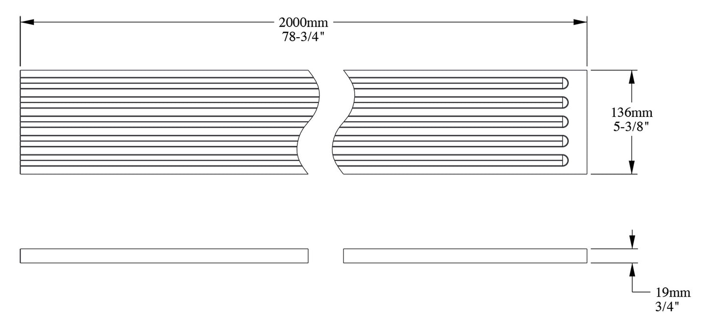 Orac Decor K200 Pilastro Colonna Lesena Scanalata Purotouch® Poliuretano Alta Densità Bianco Resistente Agli Urti Calore Acqua Facile Da Installare Verniciabile Pretrattato Primer Acrilico Impermeabile Interno Esterno Ambienti Umidi 13,6x1,9x200 cm