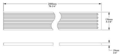 Orac Decor K200 Pilastro Colonna Lesena Scanalata Purotouch® Poliuretano Alta Densità Bianco Resistente Agli Urti Calore Acqua Facile Da Installare Verniciabile Pretrattato Primer Acrilico Impermeabile Interno Esterno Ambienti Umidi 13,6x1,9x200 cm