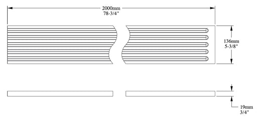 Orac Decor K200 Pilastro Colonna Lesena Scanalata Purotouch® Poliuretano Alta Densità Bianco Resistente Agli Urti Calore Acqua Facile Da Installare Verniciabile Pretrattato Primer Acrilico Impermeabile Interno Esterno Ambienti Umidi 13,6x1,9x200 cm