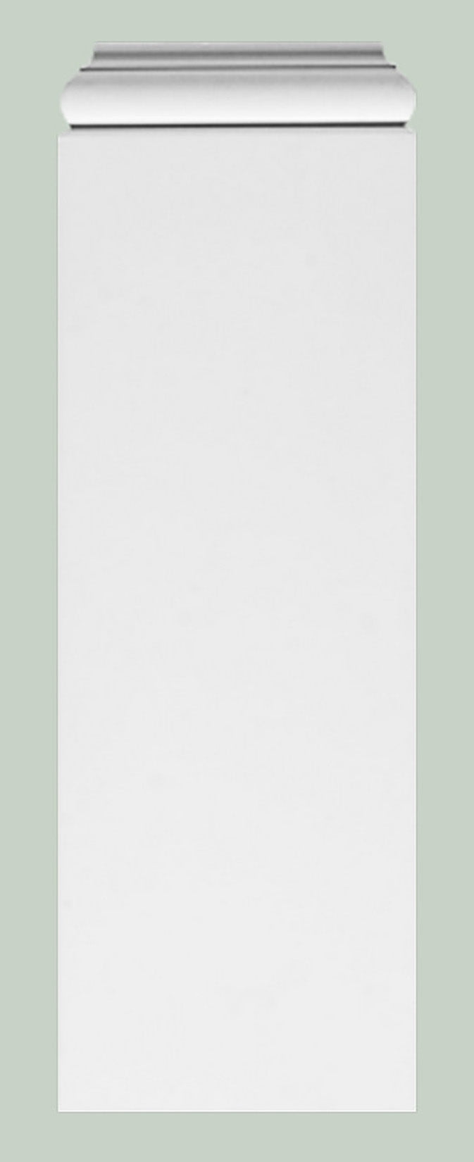 Orac Decor K202 Base Per Pilastro Decorazione Arredo Purotouch® Poliuretano Alta Densità Bianco Resistente Agli Urti Calore Acqua Facile Da Installare Verniciabile Pretrattato Primer Acrilico Impermeabile Interno Esterno Ambienti Umidi 18,5x4,1x54,1 cm