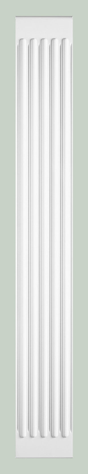 Orac Decor K250 Pilastro Colonna Lesena Scanalatura Purotouch® Poliuretano Alta Densità Bianco Resistente Agli Urti Calore Acqua Facile Da Installare Verniciabile Pretrattato Primer Acrilico Impermeabile Interno Esterno Ambienti Umidi 27x2,9x200 cm