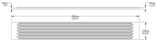 Orac Decor K250 Pilastro Colonna Lesena Scanalatura Purotouch® Poliuretano Alta Densità Bianco Resistente Agli Urti Calore Acqua Facile Da Installare Verniciabile Pretrattato Primer Acrilico Impermeabile Interno Esterno Ambienti Umidi 27x2,9x200 cm