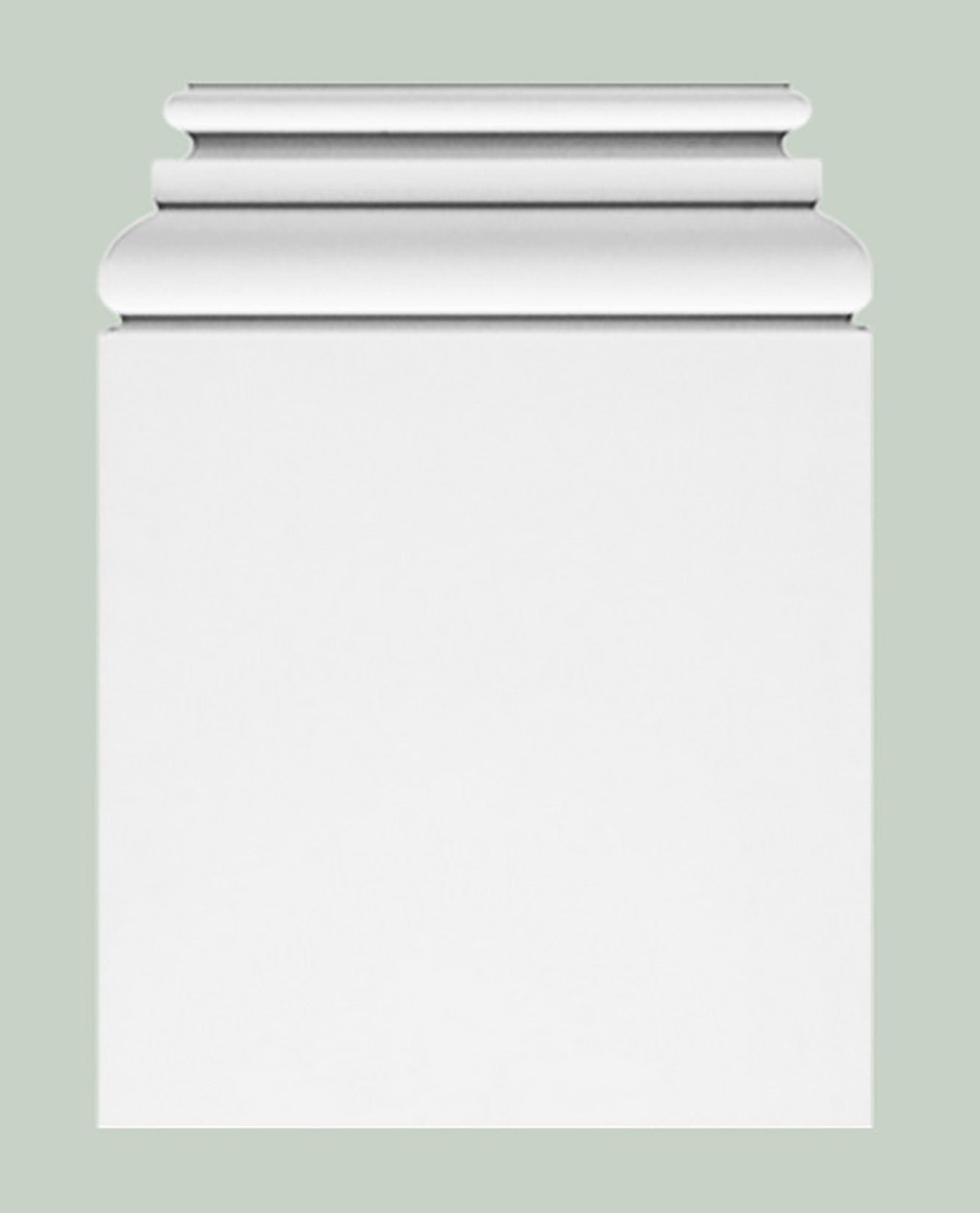 Orac Decor K254 Base Elemento Per Pilastro Colonna Purotouch® Poliuretano Alta Densità Bianco Resistente Agli Urti Calore Acqua Facile Da Installare Verniciabile Pretrattato Primer Acrilico Impermeabile Interno Esterno Ambienti Umidi 39x6,5x53,5 cm