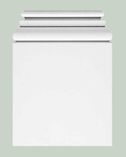 Orac Decor K254 Base Elemento Per Pilastro Colonna Purotouch® Poliuretano Alta Densità Bianco Resistente Agli Urti Calore Acqua Facile Da Installare Verniciabile Pretrattato Primer Acrilico Impermeabile Interno Esterno Ambienti Umidi 39x6,5x53,5 cm