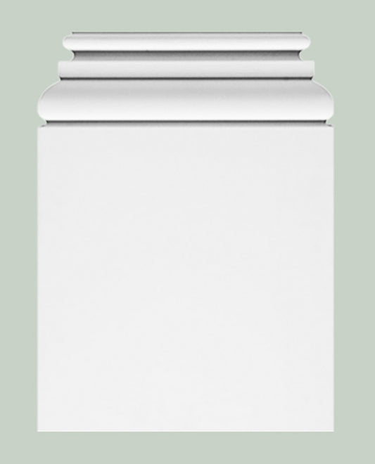 Orac Decor K254 Base Elemento Per Pilastro Colonna Purotouch® Poliuretano Alta Densità Bianco Resistente Agli Urti Calore Acqua Facile Da Installare Verniciabile Pretrattato Primer Acrilico Impermeabile Interno Esterno Ambienti Umidi 39x6,5x53,5 cm