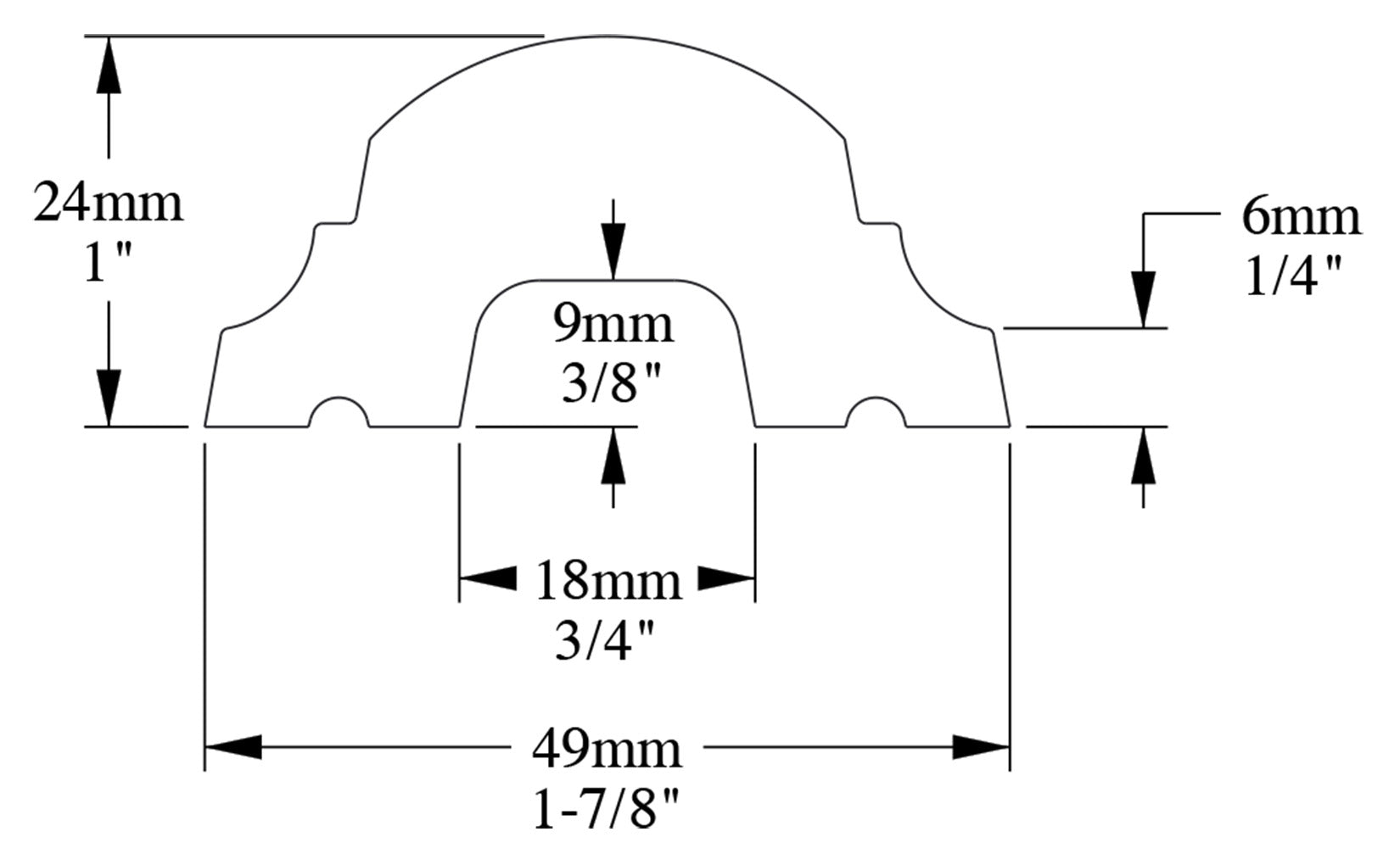 Orac Decor P1020 Cornice Profilo Parete Purotouch® Poliuretano Ad Alta Densità Bianco Resistente Agli Urti Calore Acqua Facile Da Installare Verniciabile Pretrattata Primer Acrilico Impermeabile Per Interno ed Esterno Ambienti Umidi Misura 200x4,9x2,4 cm