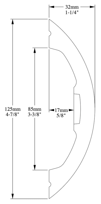 Orac Decor P3070 Cornice Profilo Parete Purotouch® Poliuretano Ad Alta Densità Bianco Resistente Agli Urti Calore Acqua Facile Da Installare Verniciabile Pretrattata Primer Acrilico Impermeabile Per Interno ed Esterno Ambienti Umidi Misura 200x12,5x3,2 cm