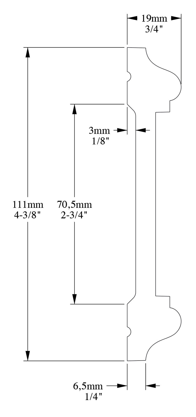 Orac Decor P7020 Cornice Profilo Parete Purotouch® Poliuretano Ad Alta Densità Bianco Resistente Agli Urti Calore Acqua Facile Da Installare Verniciabile Pretrattata Primer Acrilico Impermeabile Per Interno ed Esterno Ambienti Umidi Misura 200x11,1x1,9 cm