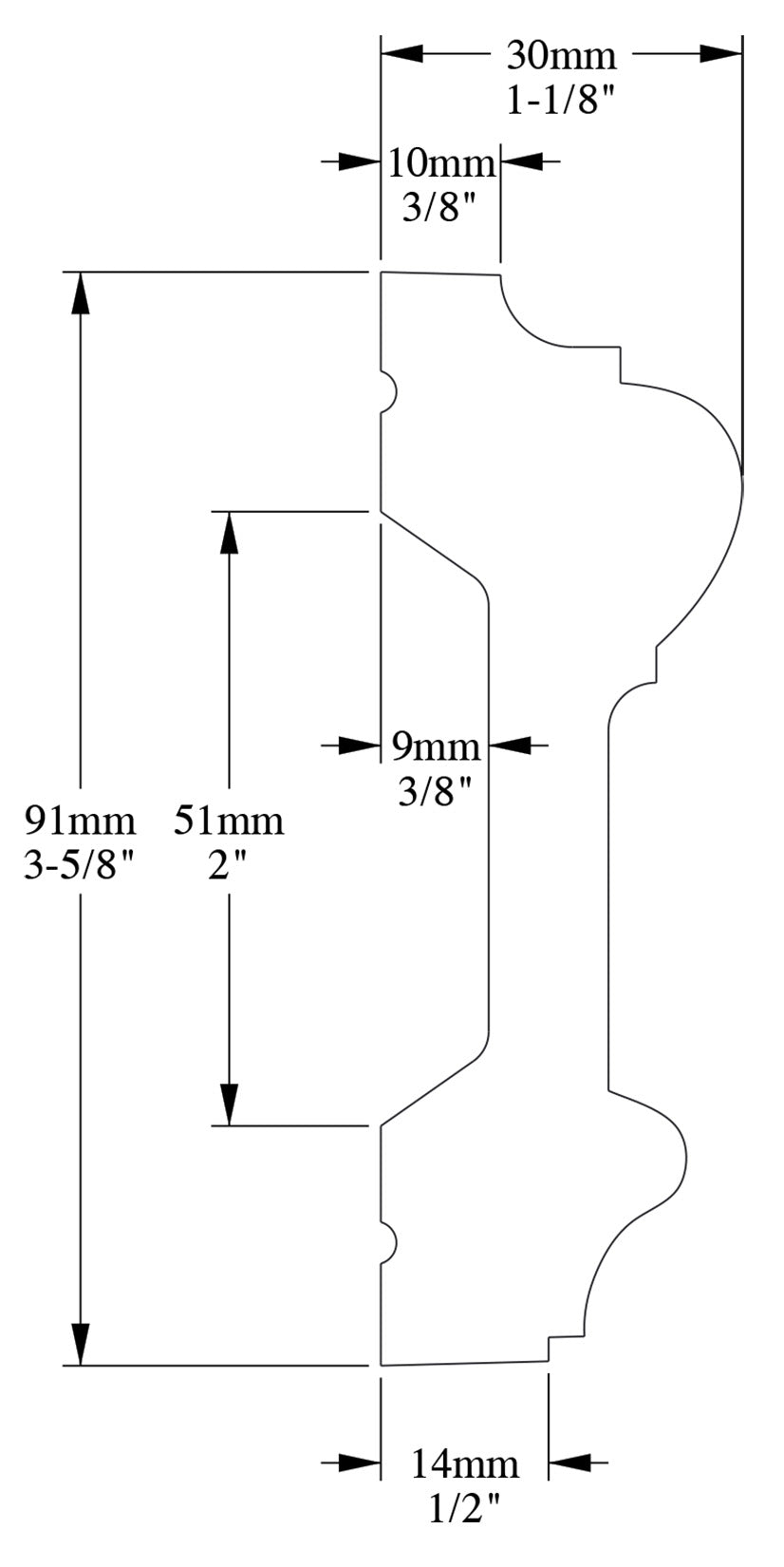 Orac Decor P9010F Cornice Profilo Parete Purotouch® Poliuretano Flessibile Flex Bianco Resistente Agli Urti Calore Acqua Facile Da Installare Verniciabile Pretrattata Primer Acrilico Impermeabile Per Interno ed Esterno Ambienti Umidi Misura 200x9,1x3 cm