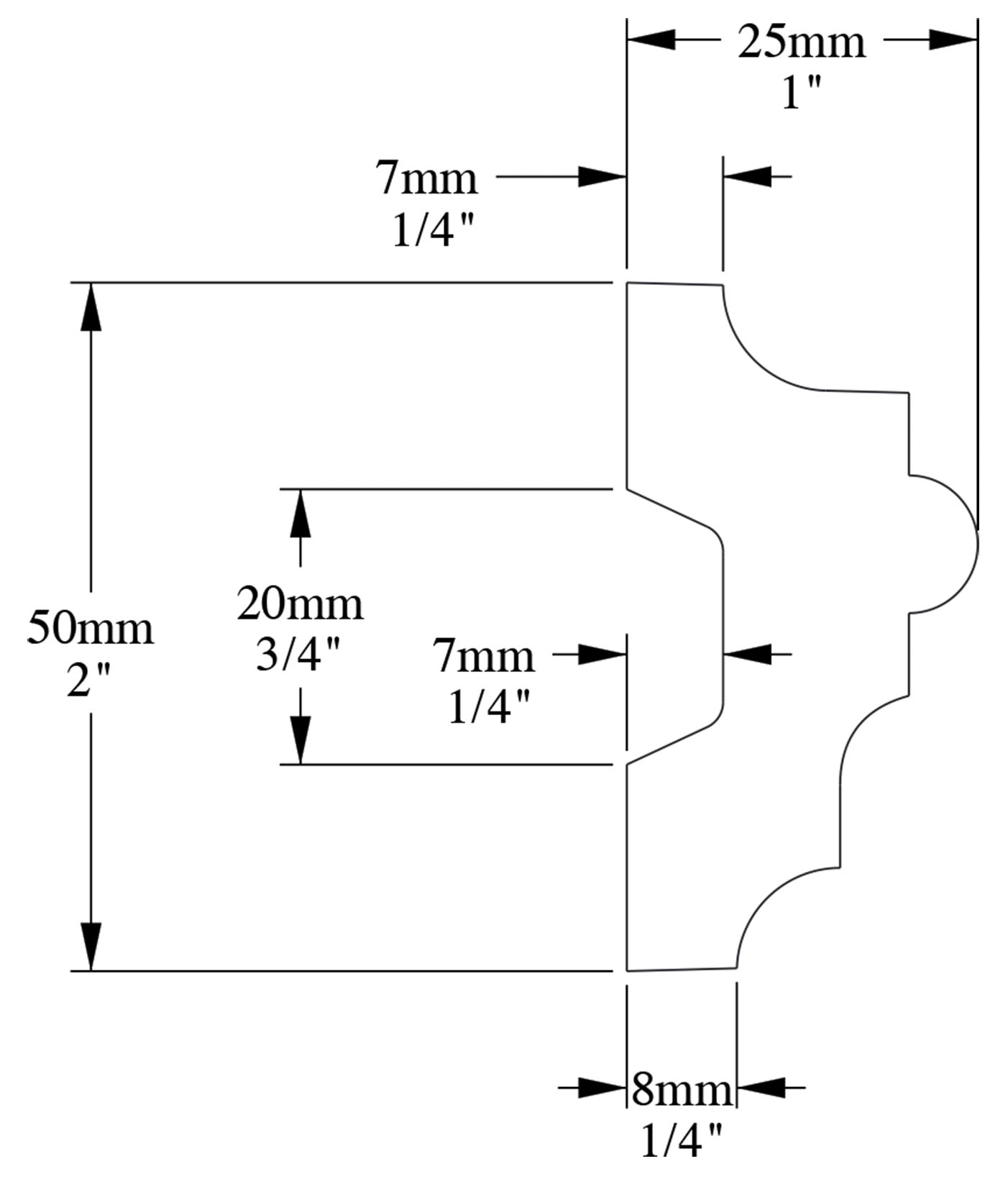 Orac Decor P9040 Cornice Profilo Parete Purotouch® Poliuretano Ad Alta Densità Bianco Resistente Agli Urti Calore Acqua Facile Da Installare Verniciabile Pretrattata Primer Acrilico Impermeabile Per Interno ed Esterno Ambienti Umidi Misura 200x5x2,5 cm