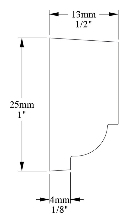 Orac Decor P9050F Cornice Profilo Parete Purotouch® Poliuretano Flessibile Flex Bianco Resistente Agli Urti Calore Acqua Facile Da Installare Verniciabile Pretrattata Primer Acrilico Impermeabile Per Interno ed Esterno Ambienti Umidi Misura 200x2,5x1,3 cm
