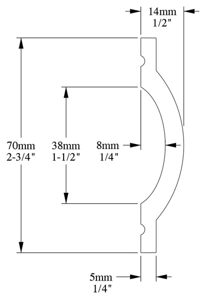 Orac Decor P9901 Cornice Profilo Parete Purotouch® Poliuretano Ad Alta Densità Bianco Resistente Agli Urti Calore Acqua Facile Da Installare Verniciabile Pretrattata Primer Acrilico Impermeabile Per Interno ed Esterno Ambienti Umidi Misura 200x7x1,4 cm