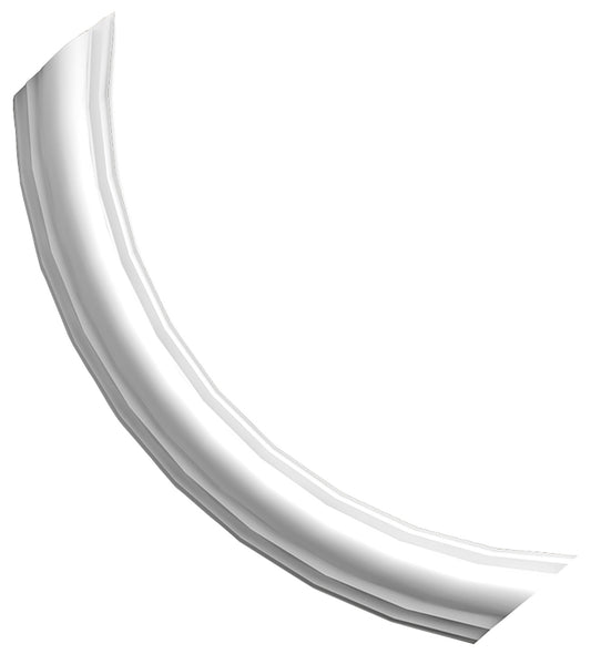 Orac Decor PX103A Angolo Design Liscio Decoro Per Cornice Duropolymer® Polistirene Alta Densità Bianco Resistente Agli Urti Calore Acqua Facile Da Installare Verniciabile Pretrattato Primer Acrilico Impermeabile Interno Esterno Ambienti Umidi 19x3,5x1,2cm