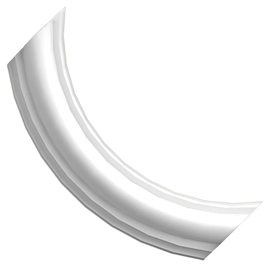 Orac Decor PX120A Angolo Design Curvo Decoro Per Cornice Duropolymer® Polistirene Alta Densità Bianco Resistente Agli Urti Calore Acqua Facile Da Installare Verniciabile Pretrattato Primer Acrilico Impermeabile Interno Esterno Ambienti Umidi 19x8,8x2 cm