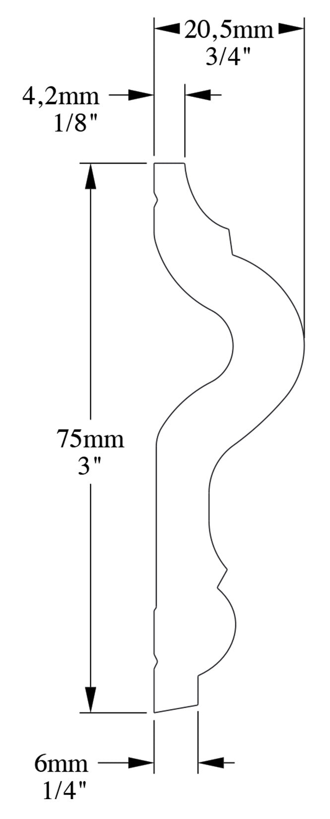 Orac Decor PX202F Cornice Profilo Parete Purotouch® Poliuretano Flessibile Flex Bianco Resistente Agli Urti Calore Acqua Facile Da Installare Verniciabile Pretrattata Primer Acrilico Impermeabile Per Interno ed Esterno Ambienti Umidi Misura 200x7,5x2 cm